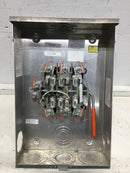 Talon 41407-025F 200A 1 - 3Ph 600VAC 7 Jaw Ringless Meter Enclosure Type HQ-7U Nema3R