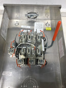 Talon 41407-025F 200A 1 - 3Ph 600VAC 7 Jaw Ringless Meter Enclosure Type HQ-7U Nema3R