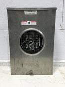 Talon 41407-025F 200A 1 - 3Ph 600VAC 7 Jaw Ringless Meter Enclosure Type HQ-7U Nema3R