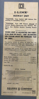 Square D PQ-3260 600 Amp I-Line Busway Unit Plug-In Duct