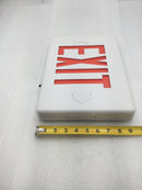 Lightolier LTNURW Universal Red LED Exit Light with Battery Backup 120/277 VAC