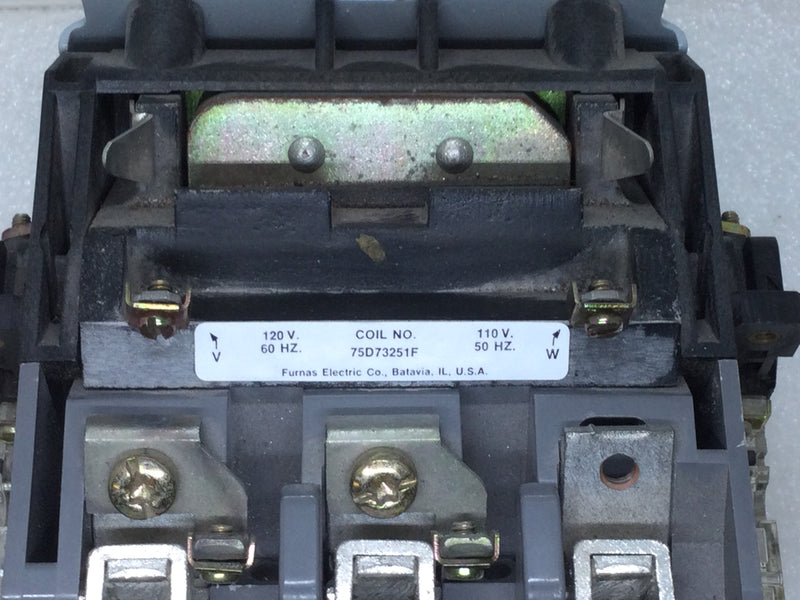 Furnas 40HP32A Contactor 90 Amp Max 600VAC 3-Phase Ser. A