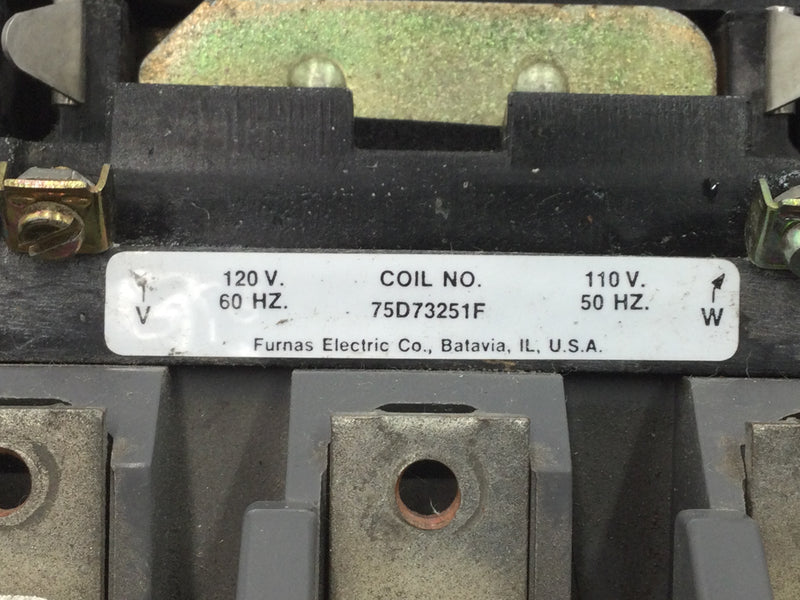 Furnas 43HP32A*E Reversing Contactor 90 Amp Max 600VAC Series A 3-Phase