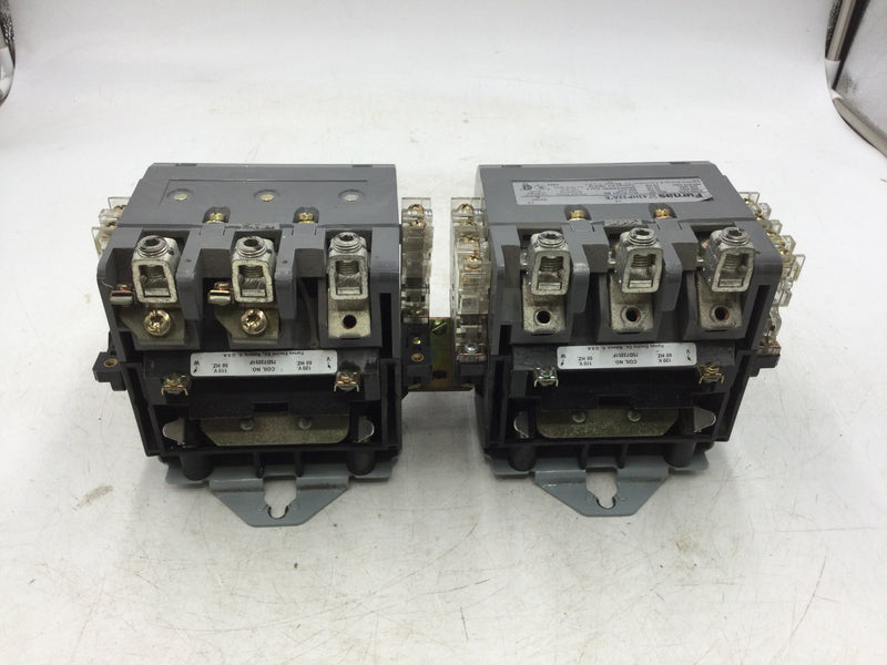 Furnas 43HP32A*E Reversing Contactor 90 Amp Max 600VAC Series A 3-Phase