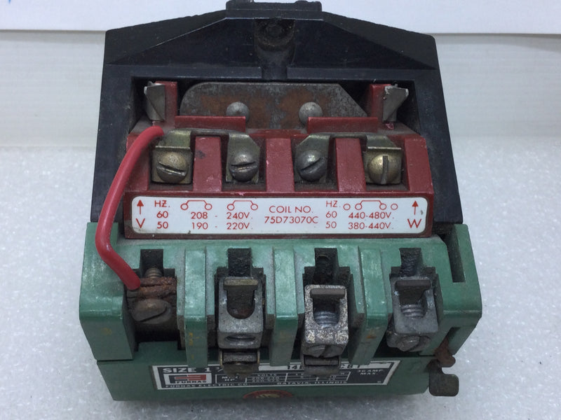 Furnas 14EF32AC81 Motor Starter 36 Amp Max. 15HP Max 575V Size 1-3/4