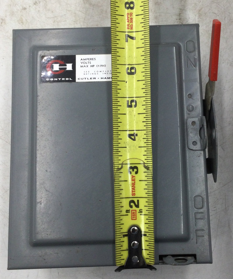 Cutler Hammer 4144H201 30 Amp Safety Switch 120/240V 2 Pole