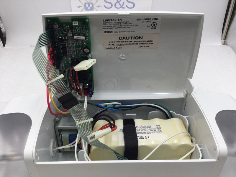 Philips Lightolier EN125NH10WSD2 Commercial Grade Halogen Emergency Light 120/277 VAC with Ni-Cad Battery Backup