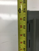 Nvent Hoffman A241206LP Continuous Hinge Enclosure with Clamps LP Type 12, 24x12x6, Gray, Mild Steel