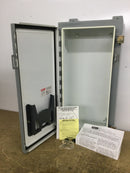 Nvent Hoffman A241206LP Continuous Hinge Enclosure with Clamps LP Type 12, 24x12x6, Gray, Mild Steel