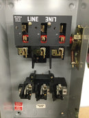 GE/General Electric TG4323 3 Pole/4 Wire 100 Amp 240VAC Nema1 General Duty Fusible Safety Switch