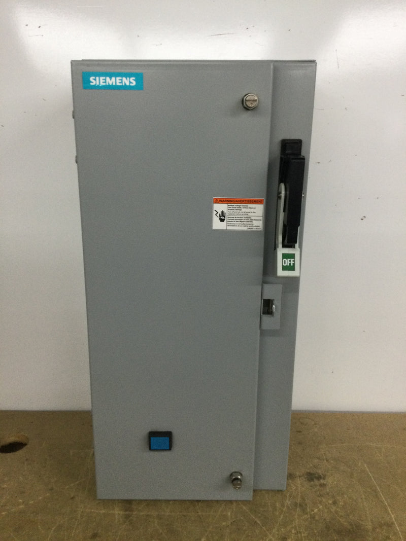 Siemens Combo Box Enclosure 17DSE92BF10 With Fused Disconnect Switch - No Starter NEMA 1