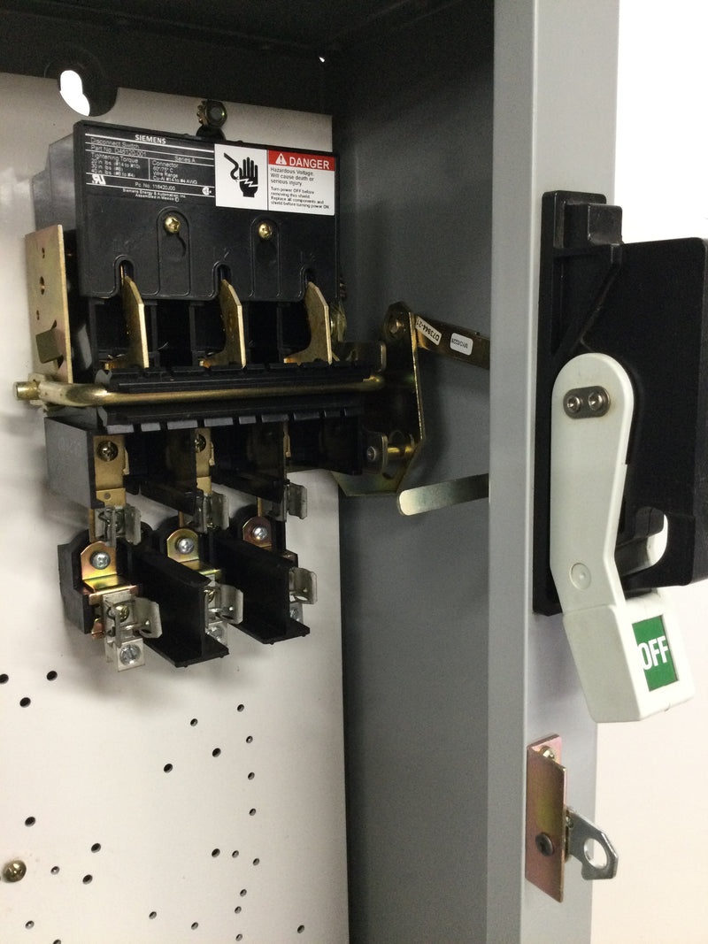 Siemens Combo Box Enclosure 17DSE92BF10 With Fused Disconnect Switch - No Starter NEMA 1