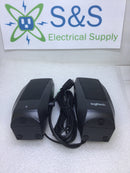 Logitech S120 Personal Computer Speaker System 4.4 Watts 2.0 Stereo Jack 120 Volt