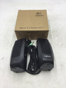 Logitech S120 Personal Computer Speaker System 4.4 Watts 2.0 Stereo Jack 120 Volt