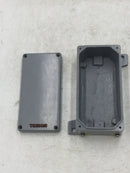 Altech 1-004-NH-12 Enclosure, Cast Aluminum, Gray, no hole, no cable entry hole