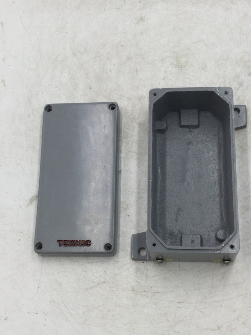 Altech 1-004-NH-12 Enclosure, Cast Aluminum, Gray, no hole, no cable entry hole