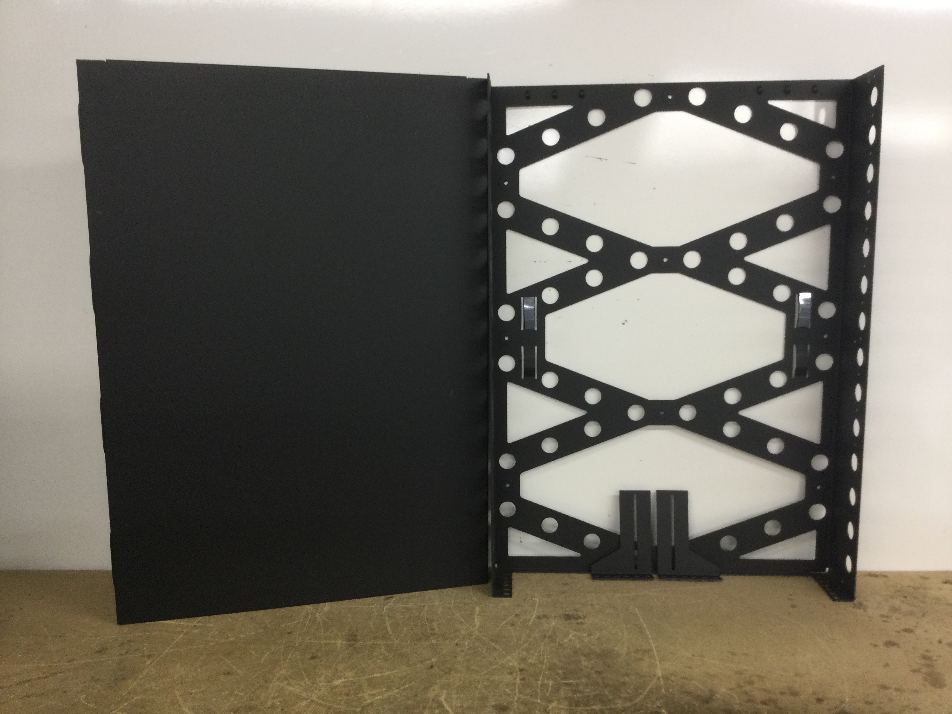 Rack Solutions 2URACK-110 2U Covered Vertical Wall Mount Rack 20