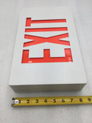 Philips/Chloride CXLA1RWIC LED Exit Light 120-277V Wall/Ceiling Mount in White