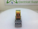 Idec RU4S-A110 Relay 6 Amp 250V 30VDC/Square D Socket Base 8502NR45 Series B