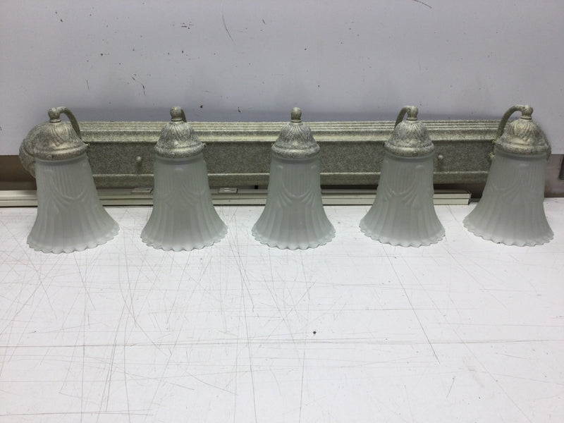 Progress Lighting P3074-18 Venetian Gold Bathroom Vanity Light 5 Lamp Fixture 100 Watt Max Lamps