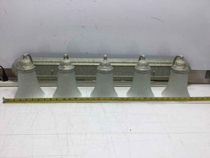 Progress Lighting P3074-18 Venetian Gold Bathroom Vanity Light 5 Lamp Fixture 100 Watt Max Lamps