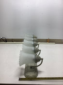 Progress Lighting P3074-18 Venetian Gold Bathroom Vanity Light 5 Lamp Fixture 100 Watt Max Lamps