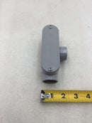 Cantex 5133564 3/4" PVC T Style Conduit Body/Adapter with Weatherproof Gasket