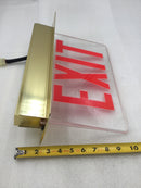 Lithonia Lighting LRP BS1RC120/277 ELN LED Edge-Lit Exit Sign/Light 120/277 VAC