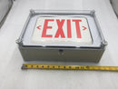 Dual-Lite EVE4XRWE Nema 4X Rated LED Exit Light w/ Battery Backup 120/277 VAC
