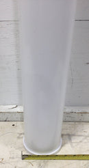 Lithonia Lighting D4VNBWH Circular Replacement Lens for 4' Fluorescent Fixture 5" X 49.5"