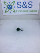 Square D 9001G9 Series H Green Plastic Pilot Light Lens w/Gasket