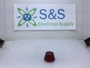 Red Plastic Pilot Light Lens w/Gasket 1" in Diameter