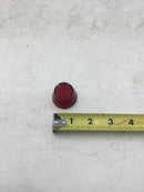 Red Plastic Pilot Light Lens w/Gasket 1" in Diameter