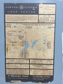 General Electric TM3020S/F 200 Amp 40 Space Load Center Cover/Door Only w/Main Flush Mount 30 1 /8" x 12 7/8"