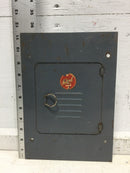 Federal Noark Catalog No. 108 Load Center Cover/Door Only 70 Amp 120/240V 8 Space 11 3/8" x 8"