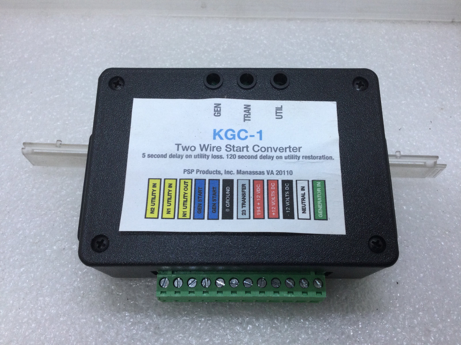 Two Wire Start Module PSP Products KGC-1 Two Wire Start Converter 240V Sensing to ATS