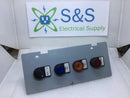 Siemens 4-Opening Control Board Consist of 4 ea. 3SB1400-0A Auxiliary Contact Blocks 10 Amp 660VDC 230CV