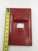 Federal Pacific L060-0204F,S  Cover Only 60 Amp 1320/240V 2 or 3 Wire 9 7/8" x 6"