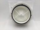Lot of 6 White Plastic 7" Round AC Duct Vent with Adjustable Air Flow