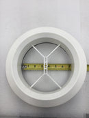 Lot of 6 White Plastic 7" Round AC Duct Vent with Adjustable Air Flow
