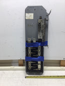 Square D QON20-40MW200 200 Amp 20 Space 120/240 VAC Load Center Guts Only 6" x 21"