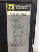 Square D PHF2036 Series 4 Type PAL 1200 AMP Thermal Magnetic P-frame Breaker