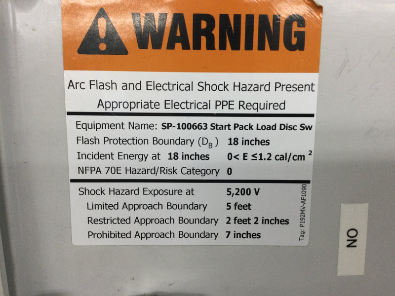 Allied Switch AM1868RLW Visible Disconnect Switch Nema w/Nema 4X Enclosure