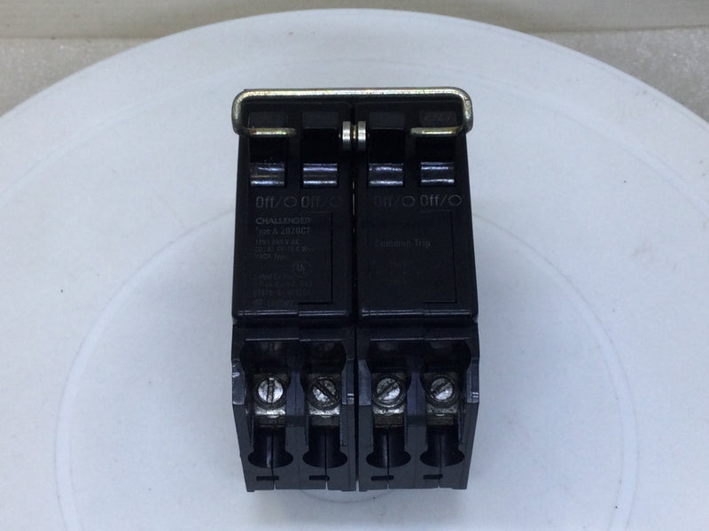 Challenger A2020CT 20 Amp 2 Pole 120/240V Quad Circuit Breaker