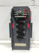 Square D QON-12M 100 Amp 16 Space Main Load Center Guts Only 7" X 13.5" - Flaw
