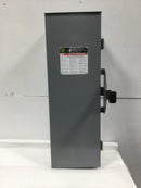 Square D DTU223RB 2 Pole 100 Amp 240 VAC Double Throw Enclosed Outdoor Rated Transfer Switch