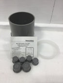 Thomas & Betts Steel City® 68-P 68 Series Flush Service Non-Metallic Floor Box, PVC, 100 cu-in Capacity, 4 Outlets, 6-3/8 in W x 6 in D