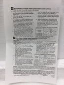 Thomas & Betts Steel City® 68-P 68 Series Flush Service Non-Metallic Floor Box, PVC, 100 cu-in Capacity, 4 Outlets, 6-3/8 in W x 6 in D
