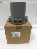 Thomas & Betts Steel City® 68-P 68 Series Flush Service Non-Metallic Floor Box, PVC, 100 cu-in Capacity, 4 Outlets, 6-3/8 in W x 6 in D