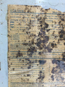 Federal Pacific X125-1224C 125A 20 Space 120/240V Panel Door 20 5/8" x 15 3/8"